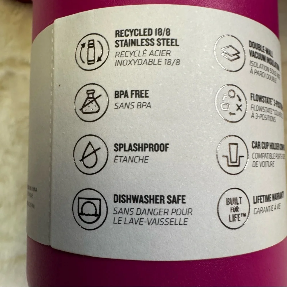 Stanley Fuchsia Pink The Flowstate Quencher H2.O Tumbler 40 oz  3 Position Lid - Picture 7 of 8